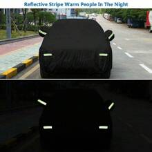 Waterproof All Weather Snowproof UV Protection Windproof Outdoor Full Car Cover, Universal Fit For Sedan - Black - View 5