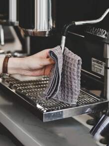 6pcs/3pcs/1pc Non-Woven Barista Towels, Suitable For Coffee Machines And Tea Houses - Highly Absorbent, Durable Cleaning Cloths For Wiping Milk And Spills - Random Color Small Square Towels, Great For Mother's Day, Halloween, Christmas Cleaning Rags