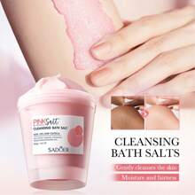 Himalayan Pink Salt Exfoliating Cleanser, Pore Refining Scrub, Moisturizing Softening Scrub
