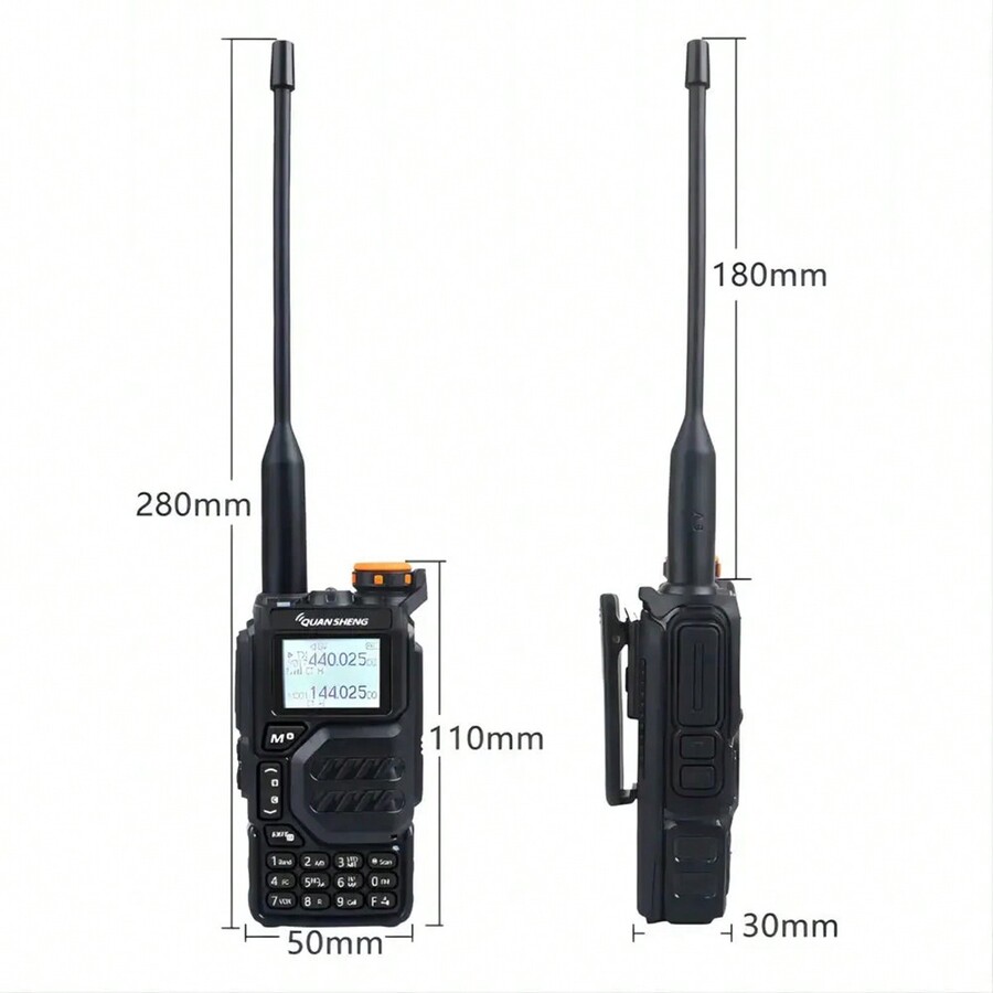 QUANSHENG QuanSheng UVK5 VHF UHF Long Range FM Radio 200 Channels Full