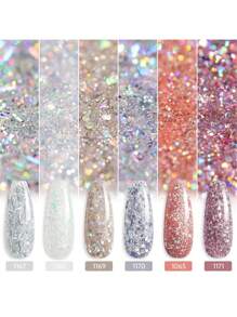 Gaoy 6 Pcs Gel Nail Polish Set - 3 - Apricot - View 6