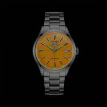 CITIZEN 50m Waterproof Mechanical Movement Stainless Steel Strap Japanese And Korean Watch 40mm Men's Watch Black Dial