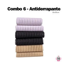 NON-SLIP 10x50 Cm For Bows (Ducktail) And Headbands - Combo 6 - TWO Each Color B,P,C - View 1