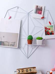 1 kệ treo tường hình trái tim bằng sắt, giá để đồ lưu trữ treo tường không cần khoan, trang trí nhà cửa, trang trí phòng, trang trí tường - Nhiều màu - Xem 3