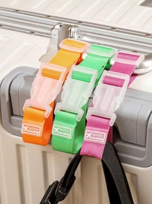 5 Piezas Correa de equipaje colorida, Correa de equipaje ajustable y portátil con hebilla de liberación para viajes, Accesorios de viaje para equipaje, Fácil de llevar, Correa práctica para transporte exterior para automóvil, Equipaje con correa de hebilla externa para equipaje, Correa colgante anti-pérdida para equipaje (Las letras del icono del producto son aleatorias) Artículos esenciales de viaje Suministros escolares de ejercicio Vacaciones Camping Artículos esenciales de vacaciones Bolsa de vacaciones para la escuela Accesorios escolares Cosas de la escuela - Multicolor - Ver 4
