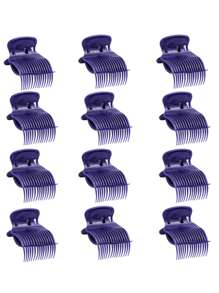 7/12pcs,Professional Hair Roller Clamps - Hair Rollers For Salon Use With Plastic And Easy-To-Use Design For Styling And Curling - Perfect For Barber And Hairdresser ,Hair Styling Kit Hair Accessories