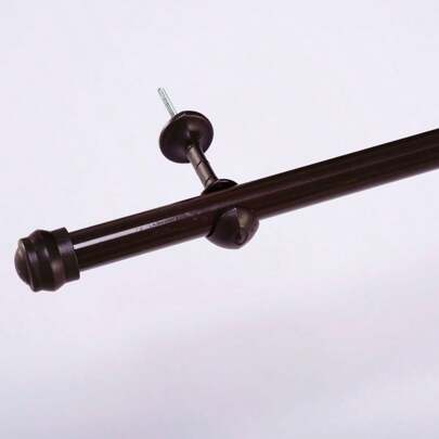 Kit Varão Simples 2 Metros 19mm Para Cortina Branco