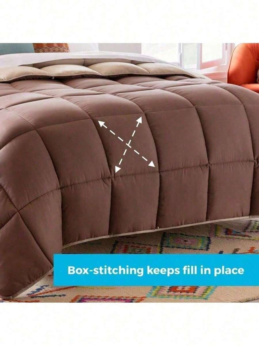 Linenspa Comforter Duvet Insert, Down Alternative, Box Stitched