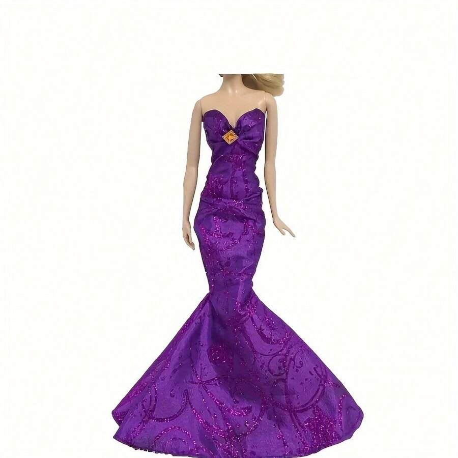 1/6 11.8" Doll Dress Accessories, Fashion Modern Long Tail Fish Tail