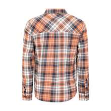 Mountain Warehouse Mens Trace Flannel Long-Sleeved Shirt (Orange) - Orange - View 2