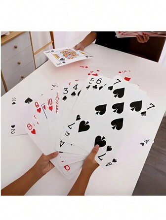 54pcs Extra Large Oversized Playing Cards, Jumbo Size Poker Cards, Giant Wedding Cards, Double Deck Playing Cards, Christmas & Halloween Gift