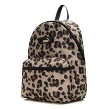Puma Mochila deportiva unisex, mochila casual de viaje al aire libre, bolsa escolar para estudiantes - Marrón claro-animal print - Ver 1
