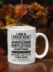 1 件 11 盎司幽默老板趣味感谢咖啡杯 - 带有有趣设计的陶瓷咖啡杯，感谢老板导师、领导的礼物，独特的办公室礼物创意，老板感谢礼物，老板杯，水杯，生日，情人节，可重复使用，非常适合果汁牛奶，隔热，所有季节和场合 - 非常适合夏季、冬季、节日、圣诞节、感恩节、新年庆祝活动、家庭厨房用品，适合热饮或冷饮，秋季、秋季装饰返校 - 彩色 - 查看 7