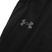 Under Armour 1pc Women's Knit Track Pants, Breathable Drawstring Waist Joggers For Running, Style 1366270-001 - Black - View 5