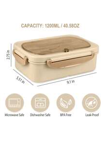 2pcs Multi-Color Large Capacity 3-Compartment Containers With Lids, Utensils & Insulated Bag, Airtight Portable Plastic PP Storage Containers, Suitable For Picnic, Camping, Office, School, Kitchen, Outdoor