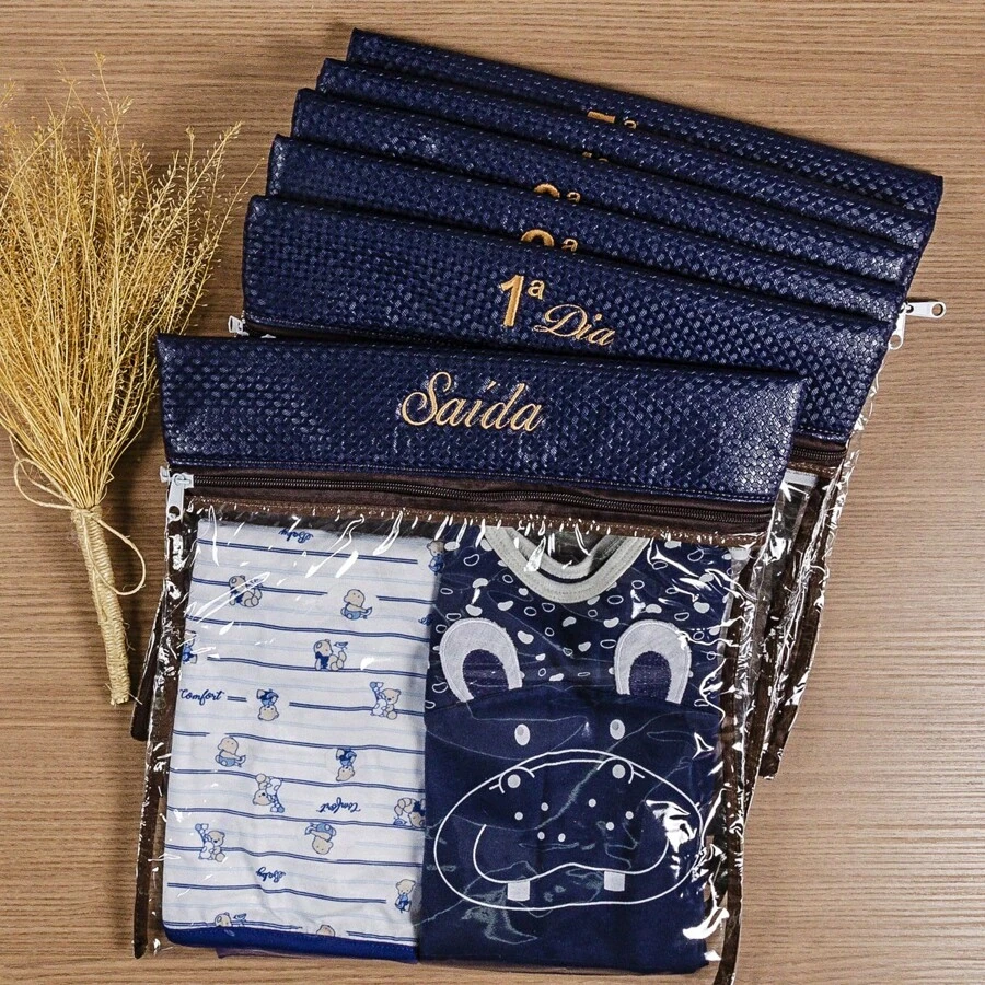 Maternity Bag For Baby 4 Or 6 Pieces Organizer Bag - Màu xanh hải quân - Xem 1