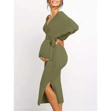 Maternity Nursing Dress Sweater Dress For Women Wedding Guest Dress Baby Shower Maternity Photoshoot Outfits
