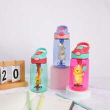 Custom 17Oz Water Bottle, Personalized Name Bottle, School Water Bottle With Name, Back To School Gift, Christmas Water Bottle With Name, Animal Water Cup, Personalized Gifts, Wedding Party, Gifts, Gifts, Bridesmaid Proposal Gifts, Wedding Gift, Christmas Gift, Personalized Gifts, Birthday Gifts, Bridesmaid Gifts 1pc, Reusable, Stainless Exquisite, Colorful, Cartoon - Multicolor - View 5