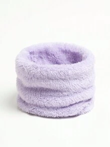 1 pieza Cuello de mujer elegante y cálido, estilo anillo, bufanda/pañuelo suave y amigable con la piel, máscara facial unisex casual cálida, a prueba de viento y frío para ciclismo y esquí al aire libre, gorro tubular de unicolor de invierno cálido y esponjoso, para uso diario y salidas en motocicleta