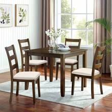 4pcs Waterproof Checked Damask Dining Chair Cover Removable Anti-Slip Chair Seat Cushion Cover For Kitchen