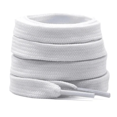 Cadarço Bboy Fat Lace Largo Grosso Branco Tenis Estilo Laço Lavável Resistente