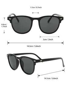 5-6pcs Women Geometric Frame Boho Elegant Modern Simple Style Fashion Glasses Combination For Outdoor Travel Driving Camping Street-Photography Accessories