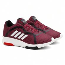 Men's Tennis Shoes Training Gym Walking Day Day Comfortable New Release - 酒紅色 - 查看 3