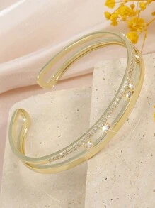 1pc Fashion Knot Cubic Zirconia Bangle Bracelet For Women Everyday Wear - Bracelet - View 15