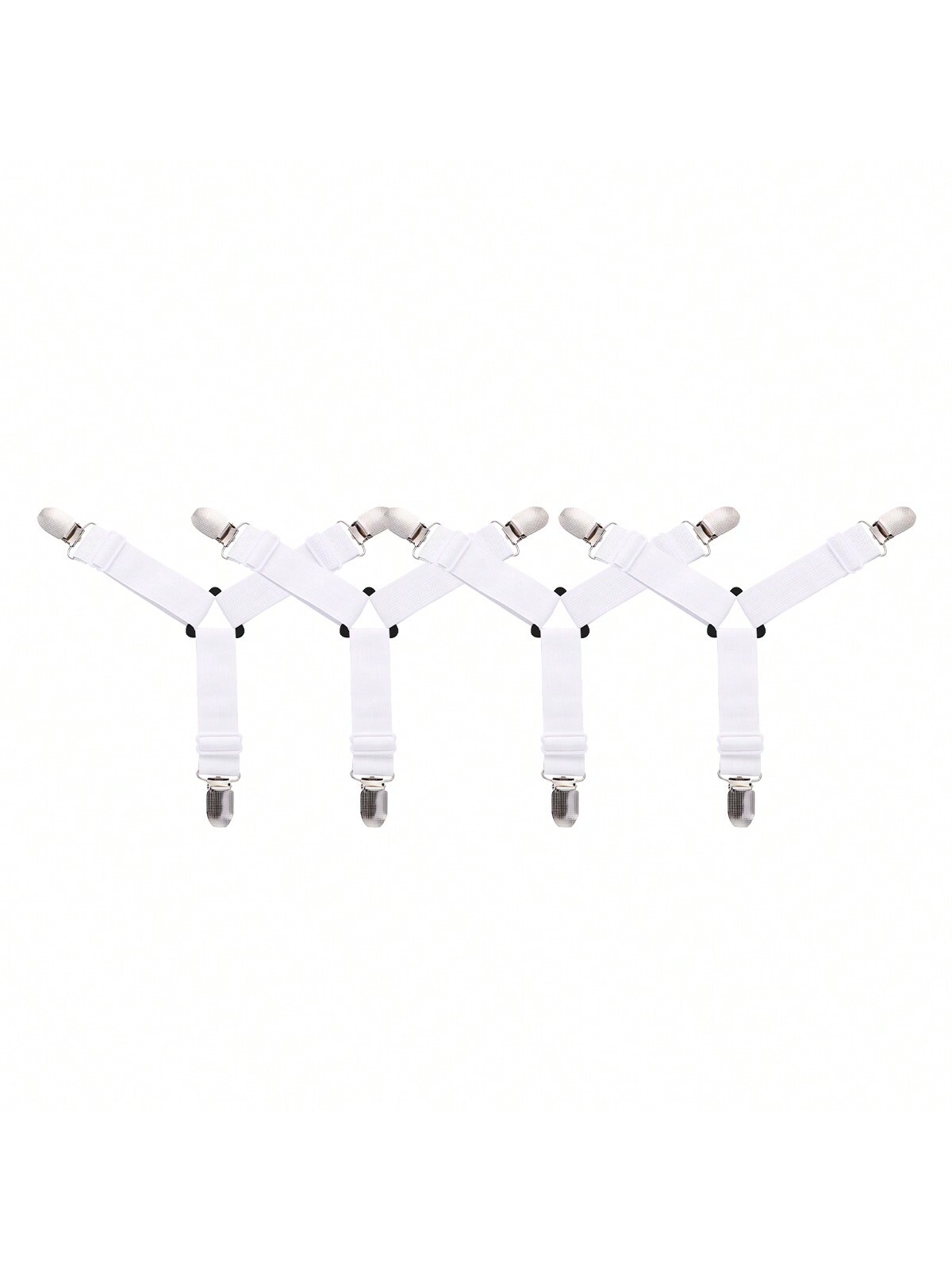 4 قطع من مشابك مثلث قابلة للتعديل للشرشف، مثبتات ا...