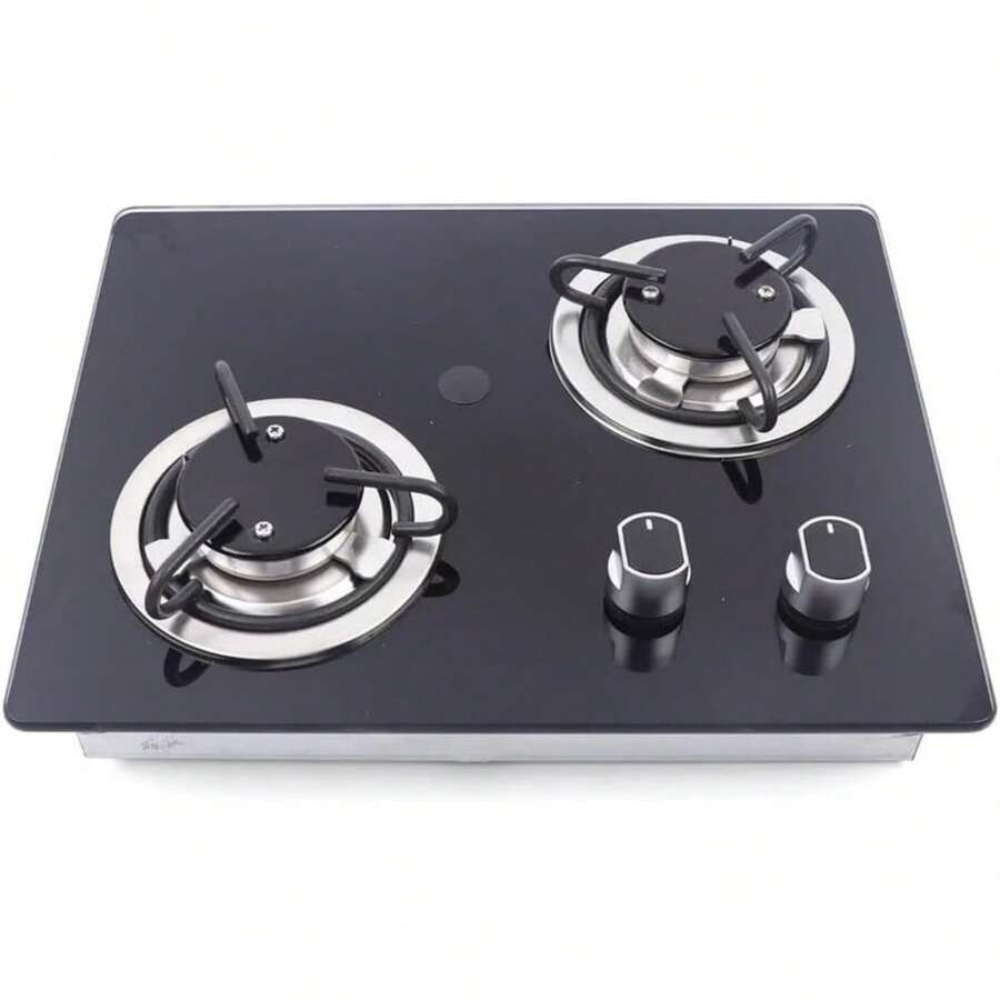 CNCEST Caravan RV Camper Boat LPG Gas Stove Hob Cooktop Cooker Tempered