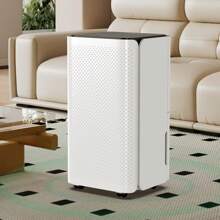 OYAJIA Dehumidifier 12L, Dehumidifiers For Home With Digital Humidity Display, Child Lock,Quiet Sleep Mode,24 Hour Timer, Auto Defrost, Laundry Drying, Continuous Drainage Ideal For Damp Flats, Apartments - White - View 7