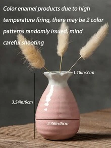 1 件中国风陶瓷花瓶，简约设计，复古，手工制作，适用于家居装饰、插花、卧室、客厅、办公室、壁炉、餐桌、桌面装饰、水培、送给母亲或朋友的礼物 - 彩色 - 查看 24