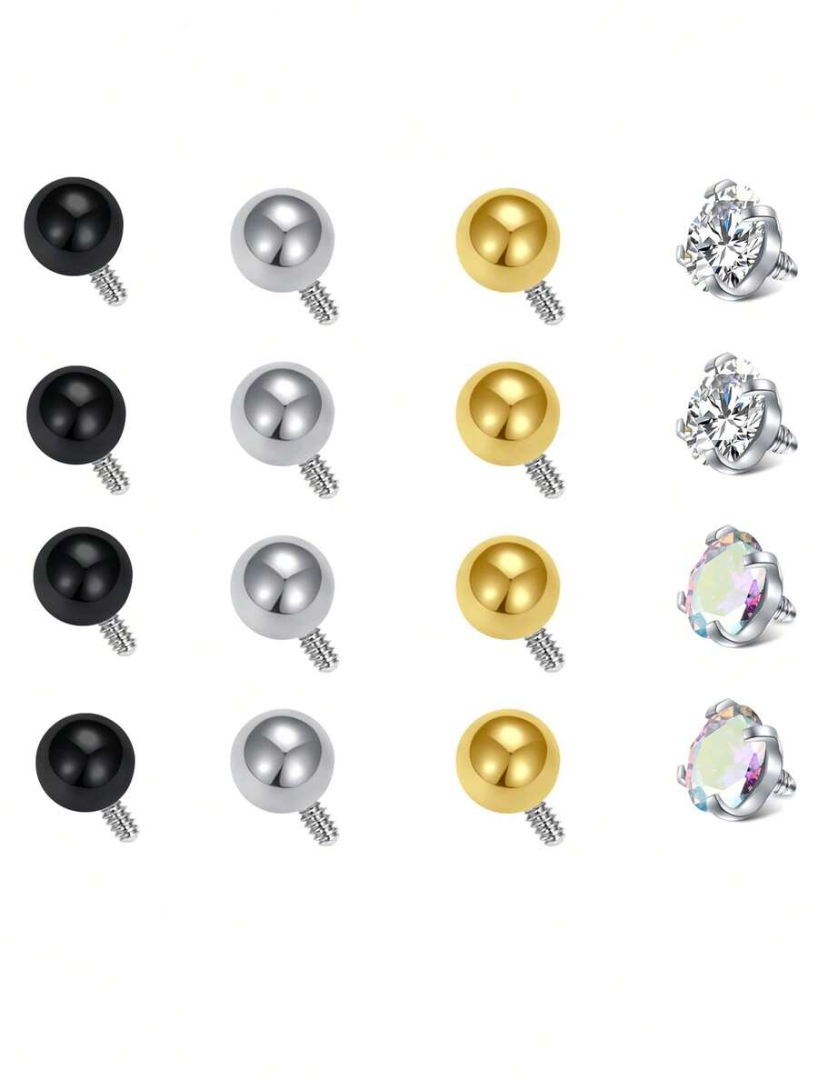 AVYRING 512pcs 16g Replacement Balls For Piercings Septum Ring Balls