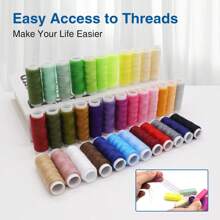 Needle And Thread Tool Set, Multifunctional Sewing Kit, 206-Piece Sewing Kit, Portable Home Travel Sewing Kit, Sewing Tool Set, Coils, Needles, Scissors, Measuring Ruler And Other Tools In One Stop. - Multicolor - View 4