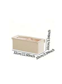 1 pièce Boîte de rangement pliable beige avec couvercle et fenêtre transparente, boîte de rangement pour vêtements style tiroir, décoration de maison pour la chambre, la salle des fêtes, décoration de chambre, décor de pièce, décorations, décorations, décor, rangement, organisateur pour robe, pantalon, chaussures, jean, botte, jupe