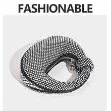 2024 Rhinestone Bag Internet Celebrity Fashion Pearl Portable Shoulder Dinner Bag Sim Wallet Card Holder Women's Bag, Suitable For: Ladies, Girls, Business, Travel, Dinner, Commuting, Bags Ladies Elegant