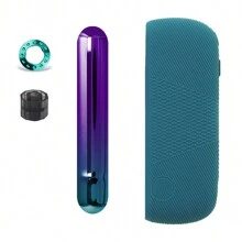 3-in-1-Set Stiftaufsatz Ring + Seitenabdeckung + Silikonhülle als Ersatzzubehör für IQOS ILUMA, Abdeckung, Haarzubehör, Raucher-Zubehör, zum Gebrauch von Verdampfern, Zigarettenaufbewahrung, Raucher-Verdampfer