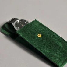 单个豪华手表收纳袋 - 柔软天鹅绒旅行盒，带保护垫，适合男士/女士 - 圣诞节、周年纪念、生日的完美礼品盒 化妆品收纳袋 化妆收纳包 迷你袋 旅行小化妆盒 配件 化妆架 刷子包 化妆容器 化妆包 旅行必需品 女士配件 旅行用品 化妆包 化妆包 化妆袋 化妆包 返校用品 - 彩色 - 查看 4