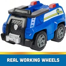 Spin Master Chase 的巡逻车，带收藏版可动人偶的玩具车，适合 3 岁及以上男孩和女孩的可持续发展儿童玩具