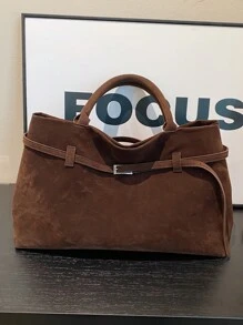 Bolso con hebilla de diseño único, nueva colección otoño-invierno 2024. Bolso casual de trabajo para mujer. Bolso de moda, bolso caliente de mujer para otoño e invierno. Bolsos de mano para damas.