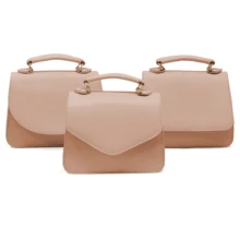 Kit 3 Small Crossbody Women's Handbag Mini CLUTCH Adjustable - Màu be - Xem 1