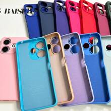 Premium Velvet Silicone Case For Samsung A01 A01 Core A02 A03S A03 Core A05 A05S A1 A2 A10 A10S A13 4G A14 A15 A20 A21S A22 4G A23 A24 A25 A30 A31 A32 A34 A51 A52 A54 A55 A71 S20 FE S21 S21 FE S23 FE S24 S24 Plus S24 Ultra M34 M54 J6 Silky Touch - Xanh xám - Xem 9