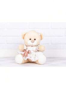 Teddy Bear With 22 Cm Floral Dress For Niches And Decorations - 1 Piece - 新摩羅 - 查看 1