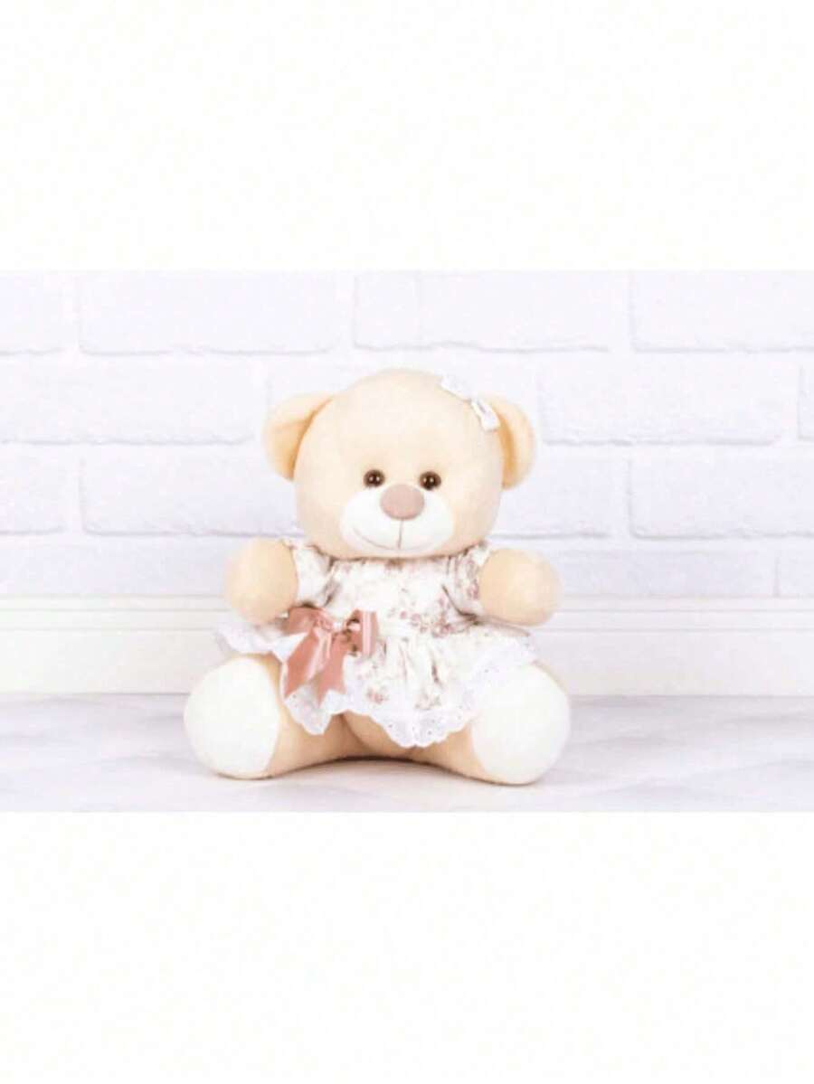 Teddy Bear With 22 Cm Floral Dress For Niches And Decorations - 1 Piece - 新摩羅 - 查看 1