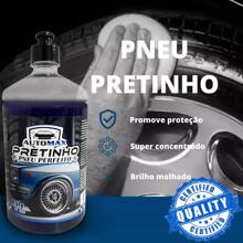 Kit 2 Units Pretinho Tire Product Concentrated Long-Lasting Shine 1 Liter Automax - Black - View 7