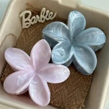 1/2pcs Tie Dye Hydrangea Claw Clip Fashion Hair Accessory For Women Accessories