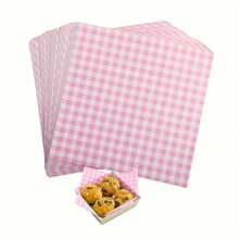 Gói 100/50 tờ giấy sáp gingham đựng thực phẩm – Giấy lót giỏ đựng thực phẩm chống dầu mỡ cho bánh sandwich, bánh mì kẹp thịt, bánh ngọt – Không tích điện, đồ nướng bằng giấy - Nhiều thông số kỹ thuật - Xem 13