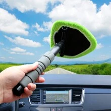 Cepillo telescópico limpiador de parabrisas de coche, limpiador de ventanas de coche, quitamanchas de ventanas, eliminador de niebla de microfibra - Multicolor - Ver 5