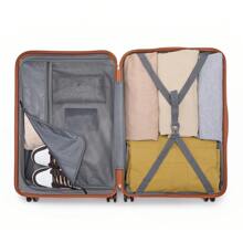 Hard Shell Suitcase Set 3 Piece Luggage PC ABS 20" Cabin Bag Carry On Hand Luggage, 24" 28" Large Check In Spinner Suitcase With TSA Lock, Lightweight Trolley Case For Travel, Business, Holiday, Students, Adults - White - View 11