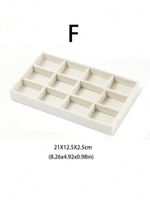 9pcs/Set Stackable Jewelry Tray, Jewelry Dish, Desktop Storage Box, Elegant Portable Stacking Jewelry Rack, Suitable For Earrings, Necklaces, Rings, Bracelets, Pendants, Lipsticks, Pearls, Brooches, Bedroom Accessory Back To School